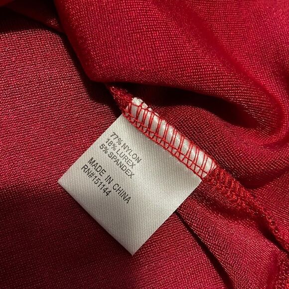 NWT- L.N.V. - XL. Red Metallic Top - Picture 7 of 8